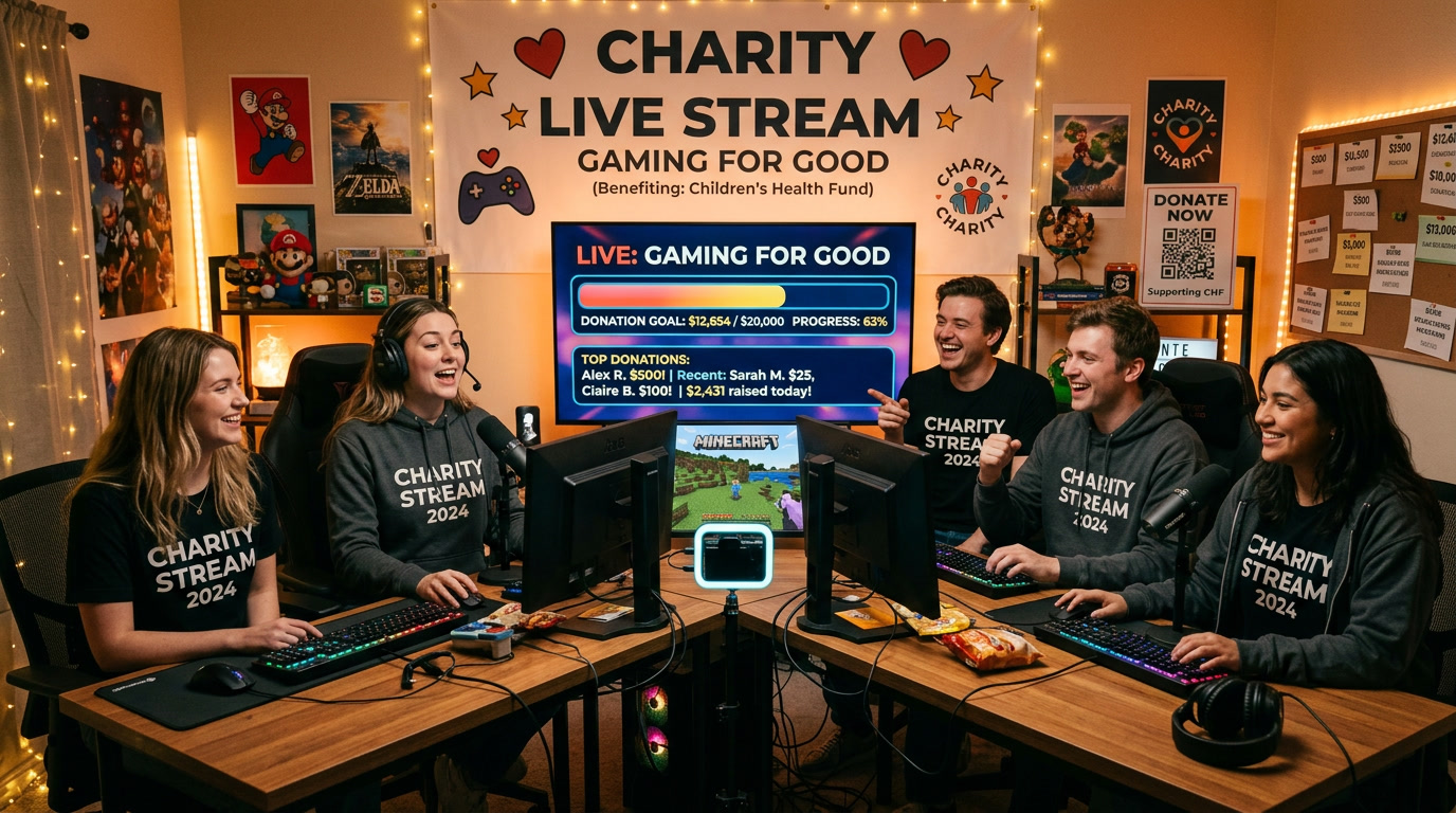 Aksi Solidaritas Komunitas Game Online Galang Dana untuk Panti Asuhan